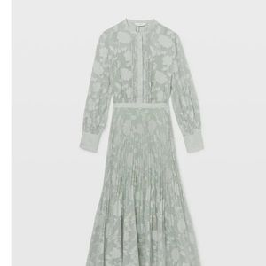 Club Monaco : Summer Sage color Sz 0 midi Dress